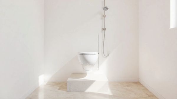Guide pratique pour positionner une douchette à côté d'un WC suspendu