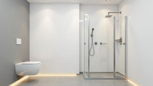 Installer une douchette près d'un WC suspendu